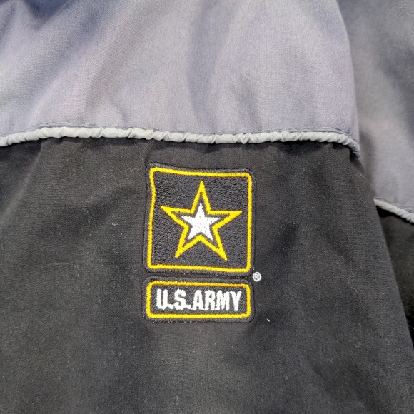 Dimco Men's US. Army Hooded Jacket Black Gray Size XL Embroidered Logo - Picture 8 of 14